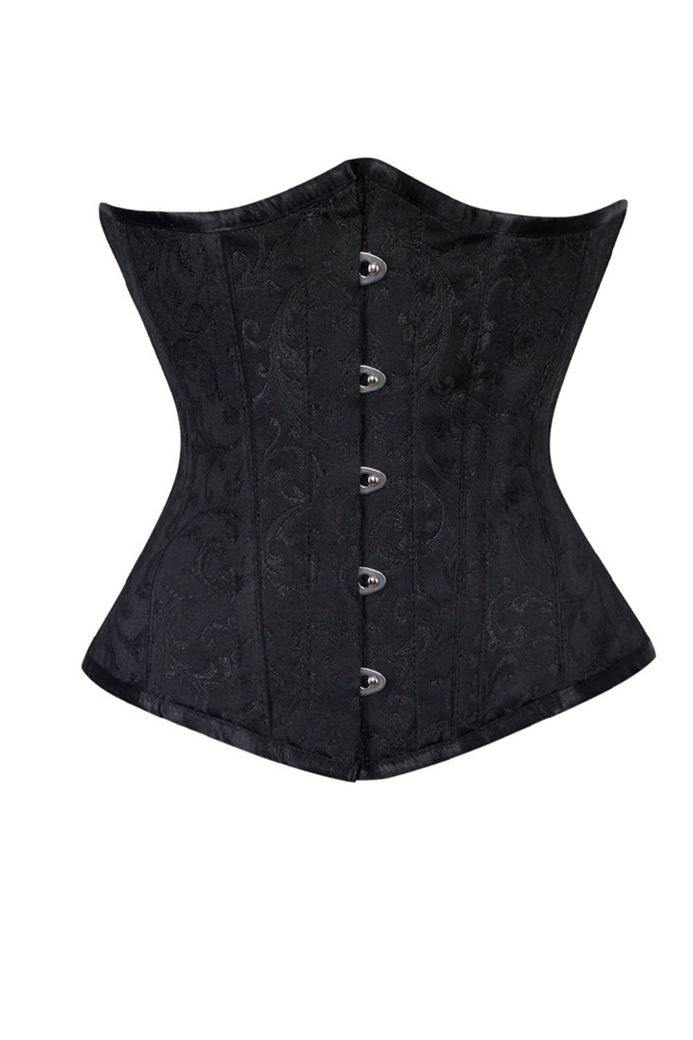 Aspen Underbust Black Brocade Corset