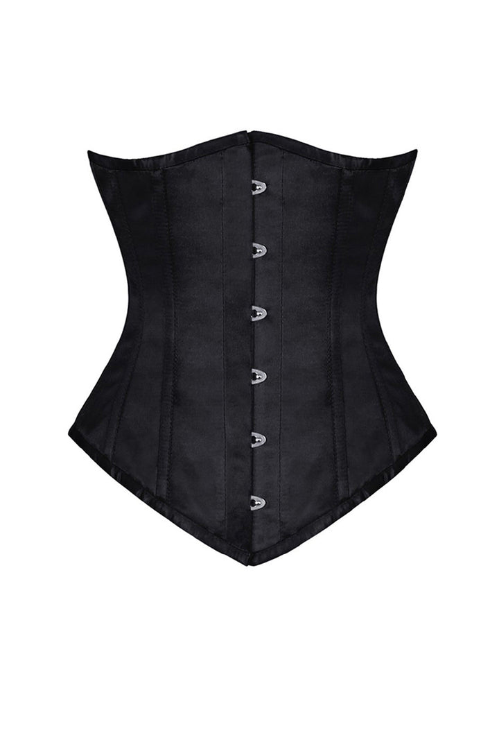 Elaina Gothic Underbust Long Satin Corset