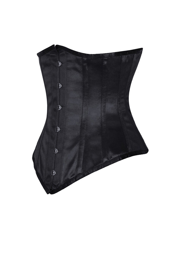 Elaina Gothic Underbust Long Satin Corset