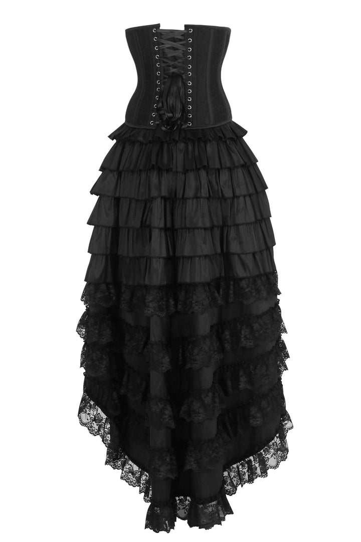 Dusti Rococo Black Underbust Corset Dress - view 3 | LUXE NOIR