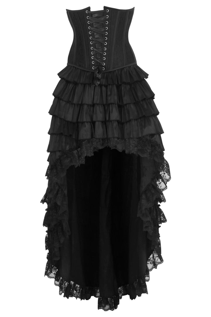 Dusti Rococo Black Underbust Corset Dress | LUXE NOIR
