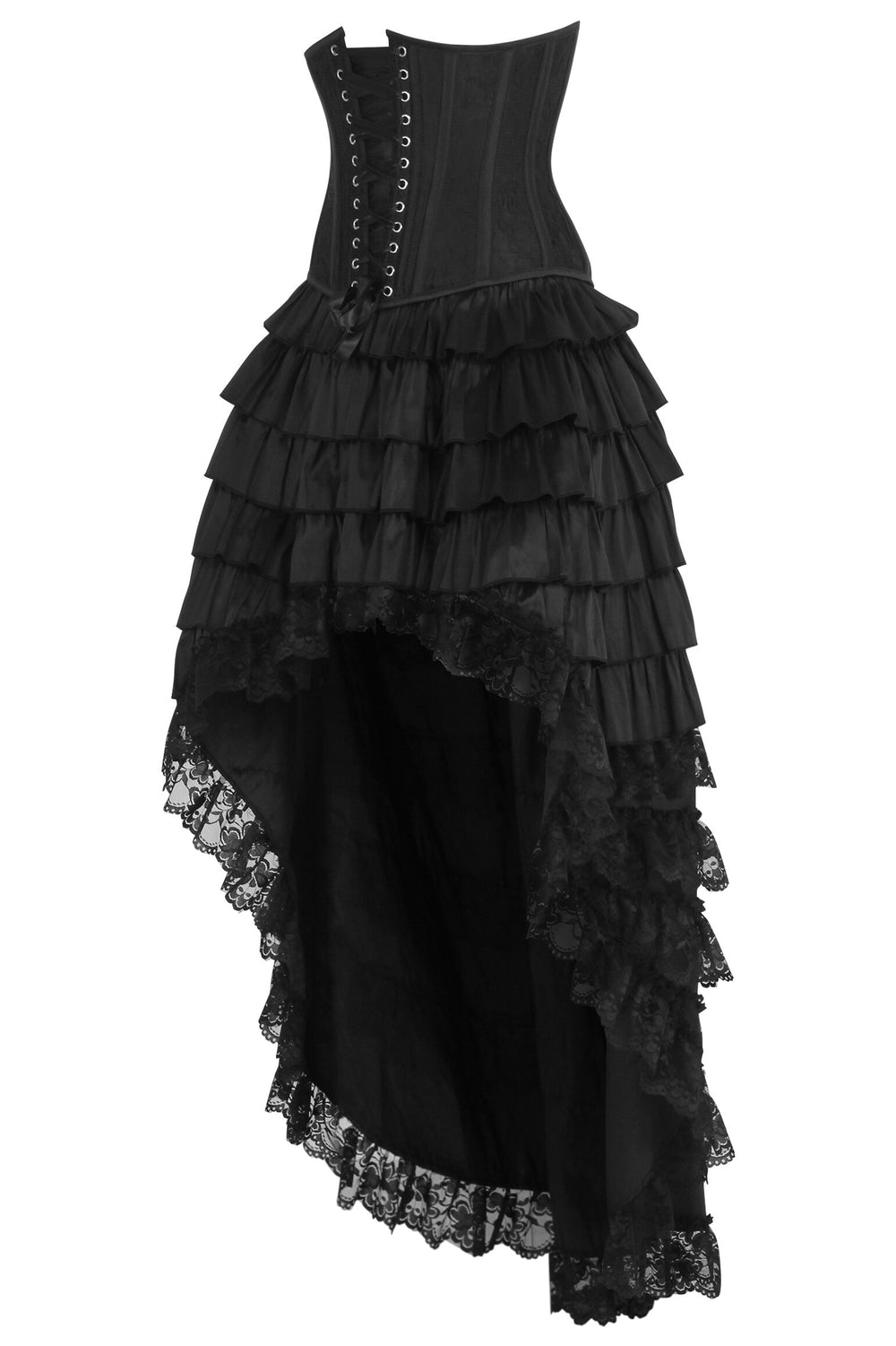 Dusti Rococo Black Underbust Corset Dress - view 2 | LUXE NOIR