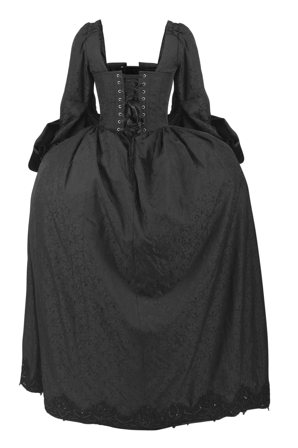 Hiromi Tudor Inspired Rococo Brocade Corset Dress - view 2 | LUXE NOIR