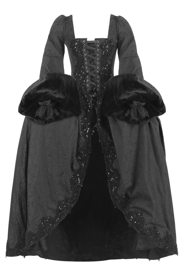 Hiromi Tudor Inspired Rococo Brocade Corset Dress | LUXE NOIR
