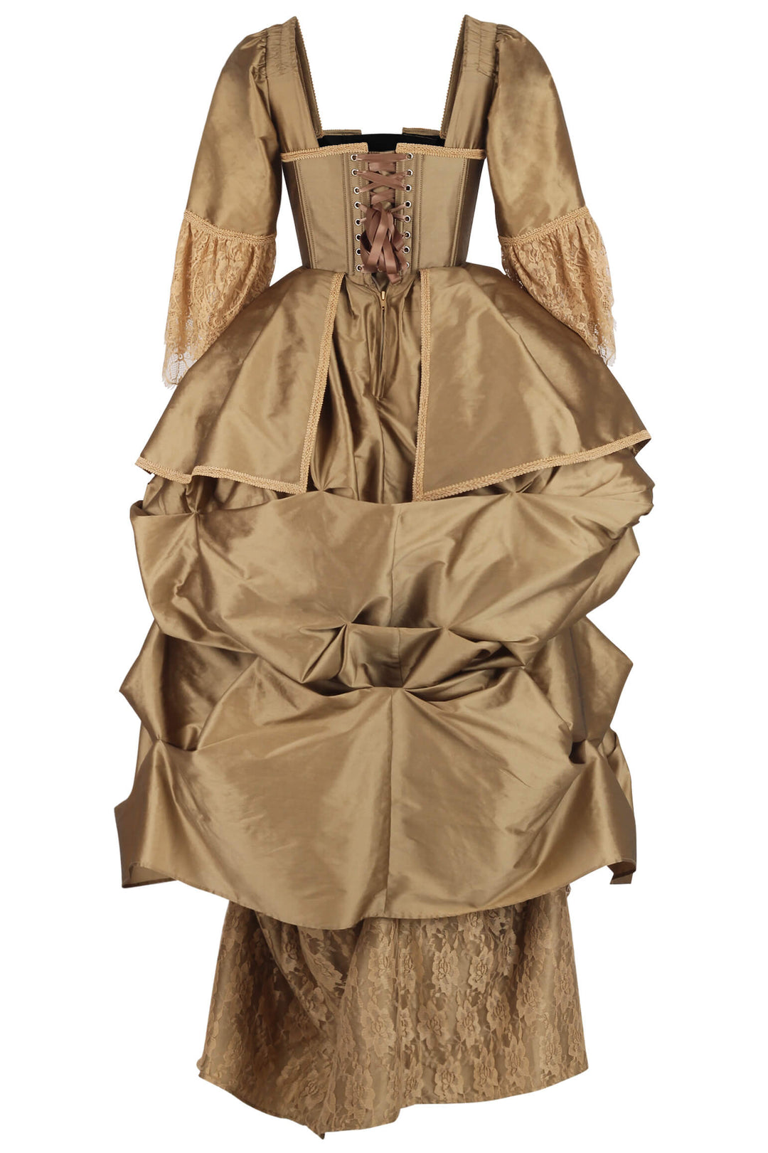 Jolena Rococo Marie Taffeta Corset Dress - view 3 | LUXE NOIR