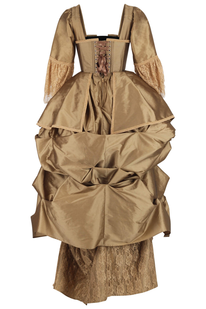 Jolena Rococo Marie Taffeta Corset Dress - view 3 | LUXE NOIR