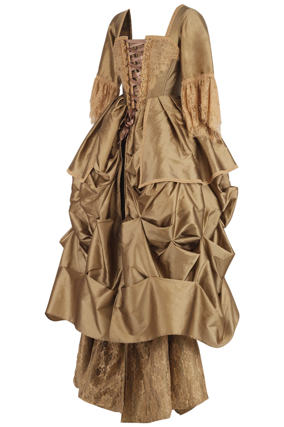 Jolena Rococo Marie Taffeta Corset Dress - view 2 | LUXE NOIR