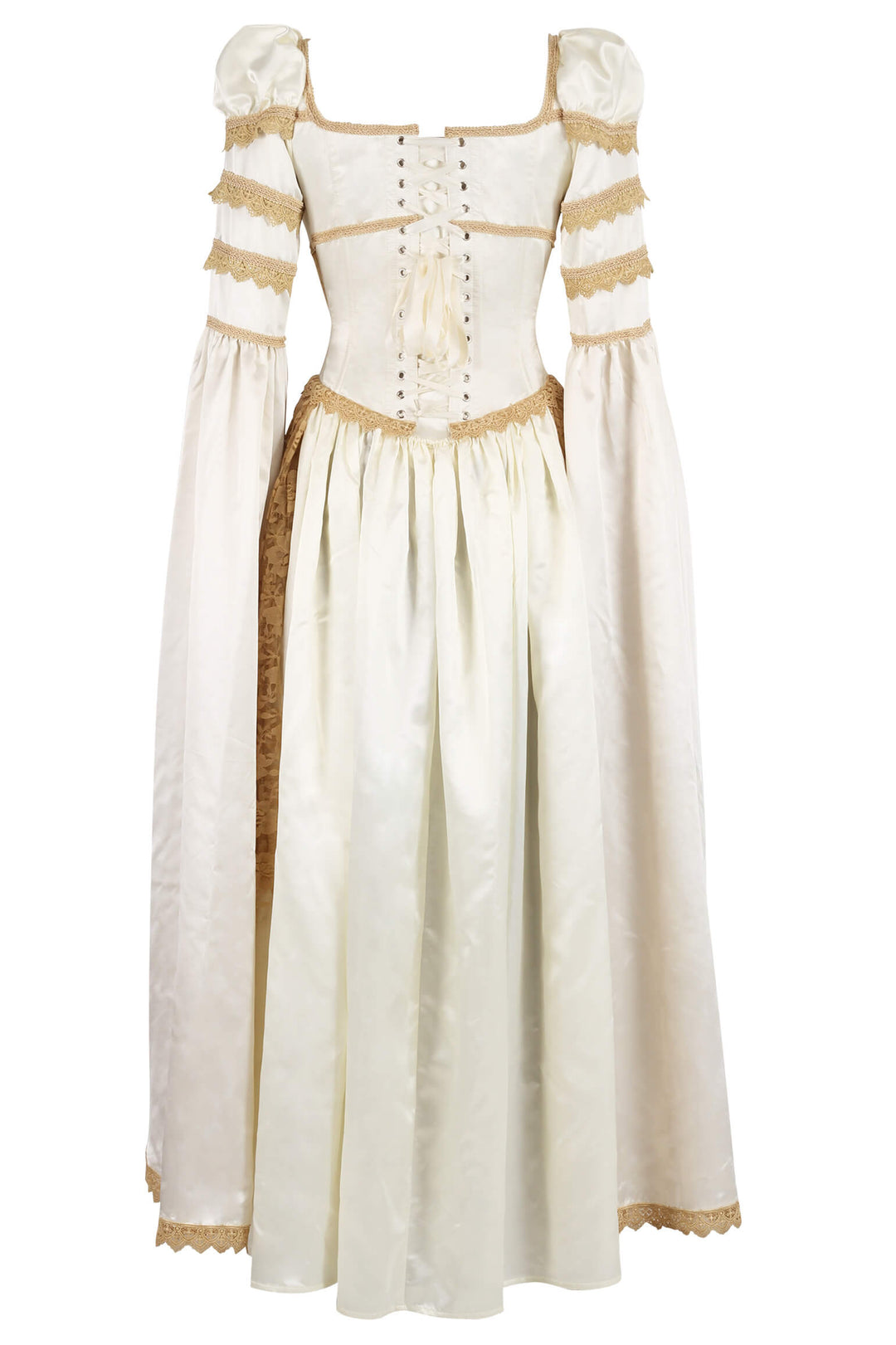 Linlee Elven Inspired Rococo Ivory Corset Dress - view 3 | LUXE NOIR