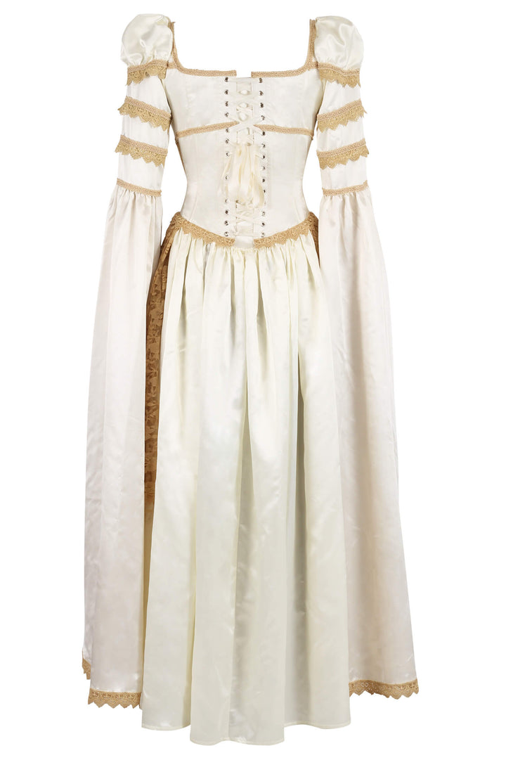 Linlee Elven Inspired Rococo Ivory Corset Dress - view 3 | LUXE NOIR