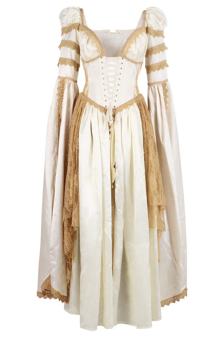 Linlee Elven Inspired Rococo Ivory Corset Dress | LUXE NOIR