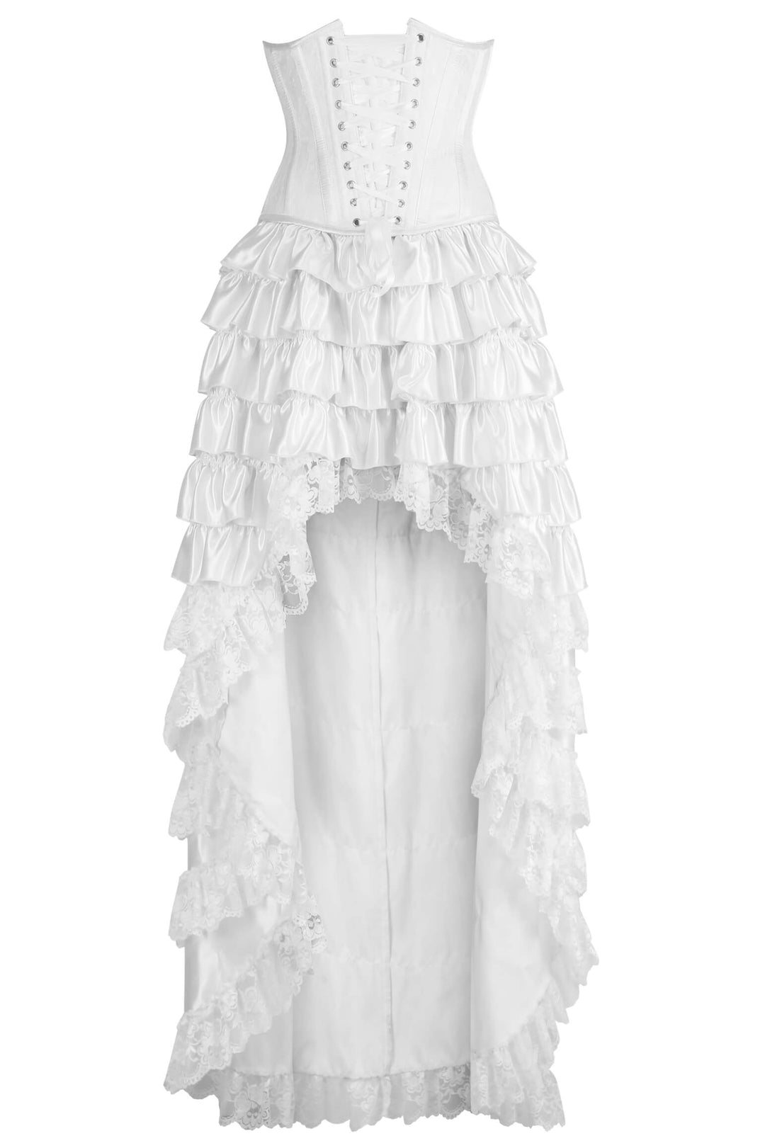 Yori Rococo White Underbust Corset Dress | LUXE NOIR