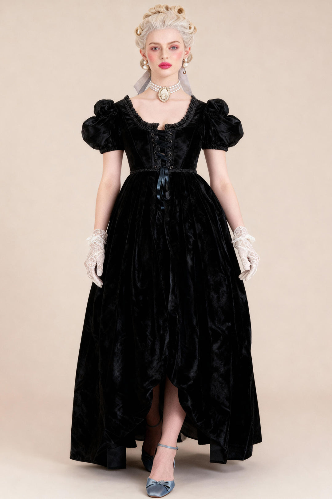 Midori Rococo Overbust Guinevere Corset Dress - view 5 | LUXE NOIR